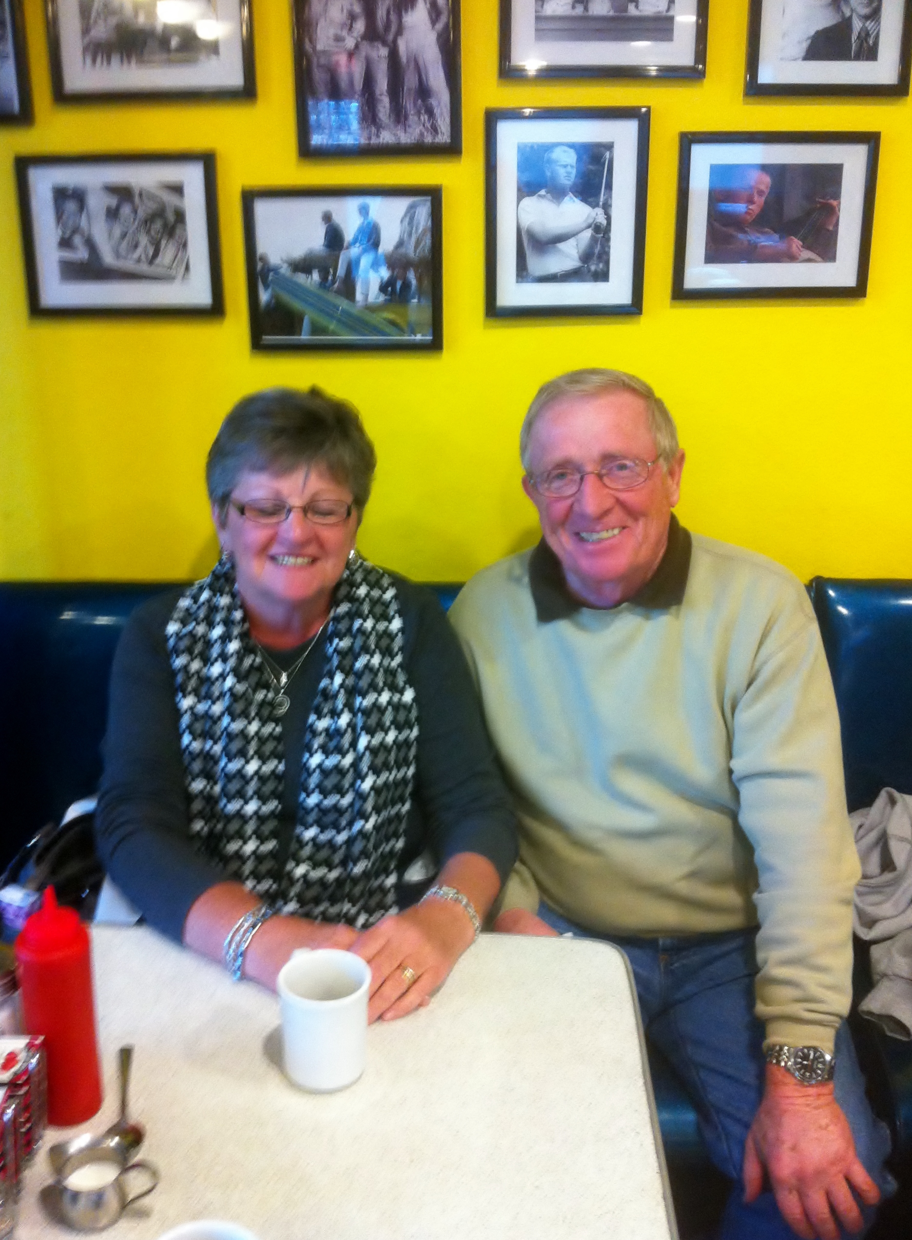 Midway Diner customers